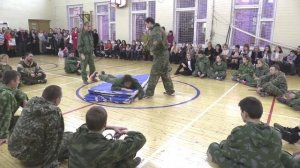 Лицей № 1511. Военно-спортивное объединение "Разведчик". Показательное выступление 28.11.2015.