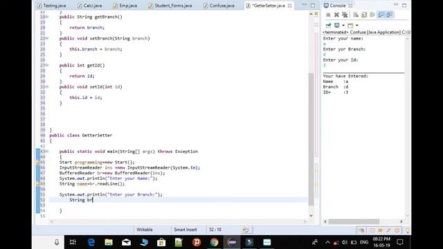 What is setter and getter methods in java | java  getter setter | Programming made easy
