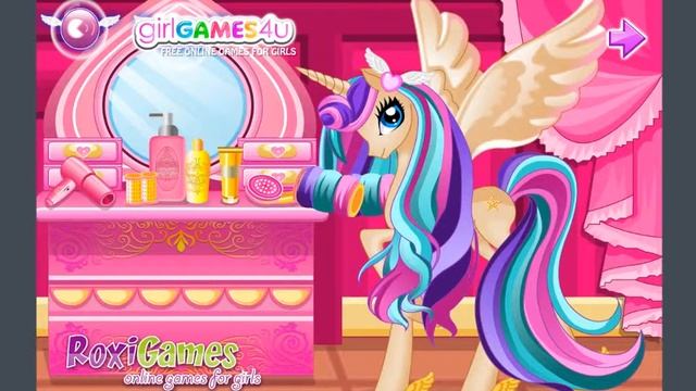 Играем в пони одеваем и делаем прически смотреть онлайн