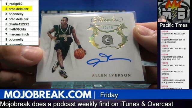 Random Number #22 - 2019-20 Flawless Collegiate NBA Box Break - 12.20.19 смотреть онлайн