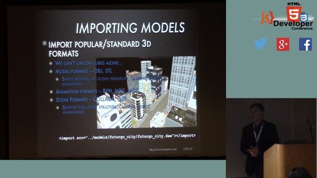 HTML5DevConf May2014: Tony Parisi Glam: a Declarative Language for 3D Web Content