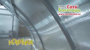 Теплица Сота Богатырь: всю зиму снега нет!