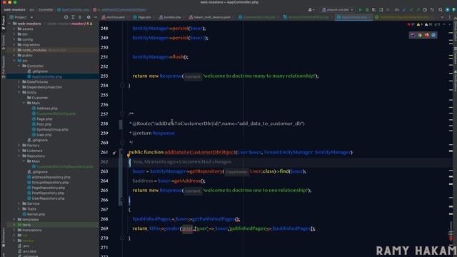 #140 Mastering Symfony 5 Course Arabic | Multi Entity Managers Bundle Usage -بالعربي Symfony شرح
