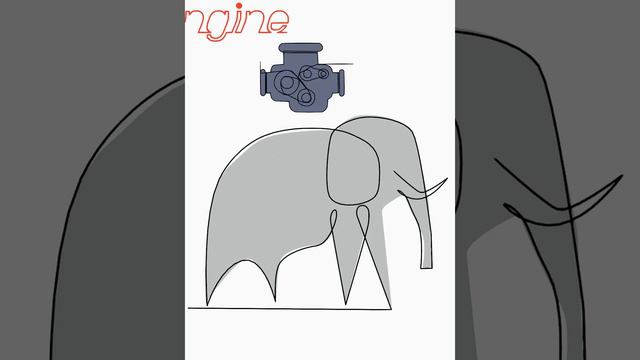 Alpabet lore. E - elephant, engine