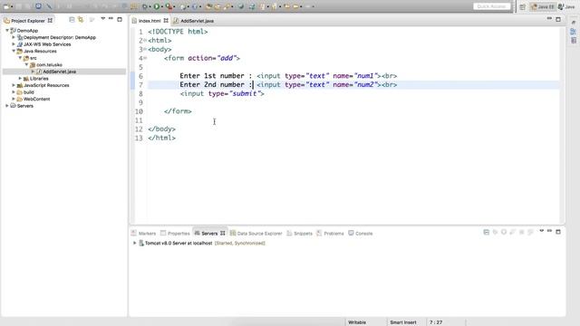 #5 Servlet and JSP Tutorial | Create Servlet and web.xml Config смотреть онлайн