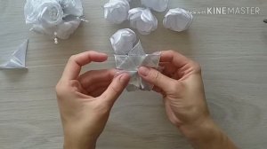 Пышные нарядные банты "Принцесса цветов"/ МК канзаши / DIY RIBBON FLOWERS