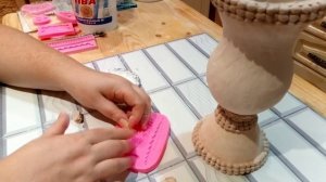 Сделала вазу из пластиковых бутылок. Поделки из бросового материала/Plastic Bottle