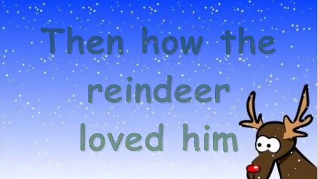 Rudolph the Red Nosed Reindeer (with Lyrics) смотреть онлайн