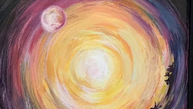 Картины акрилом /луна, космос, 30/30 см смотреть онлайн