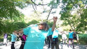 Гимнастика с палкой для шеи и плечевого пояса. Му Юйчунь.