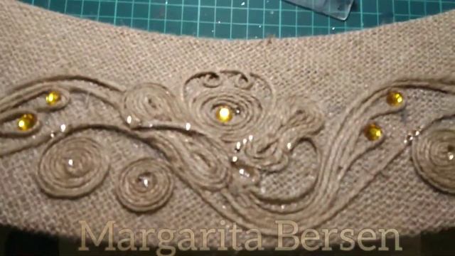 Живопись в круге...Джут...Рамка в джуте... смотреть онлайн