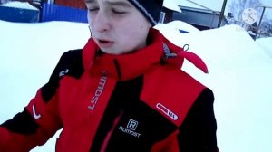 крутые покатушки на скутере зимой с эпическим финалом