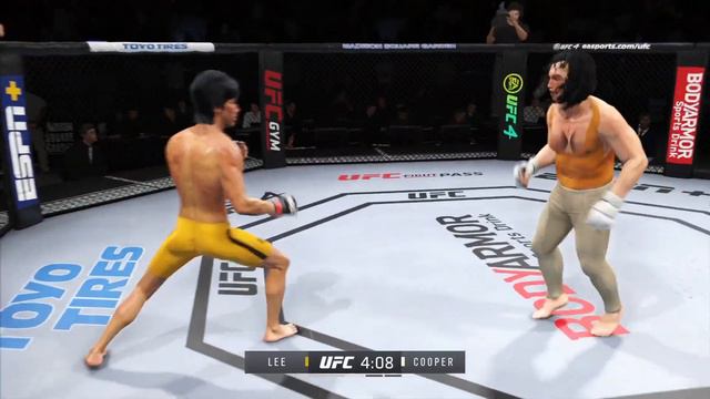 UFC 4 | Bruce Lee vs. Shione Cooper (CURVY MODEL) (EA Sports UFC 4)