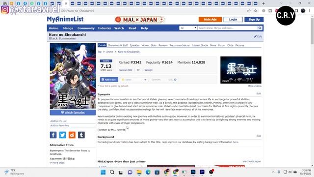 Kapan Anime Kuro no Shoukanshi Season 2 / Episode 13 Rilis ? - Prediksi Dan Pembahasan смотреть онлайн