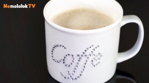 Украшаем кружку Кофе стразами