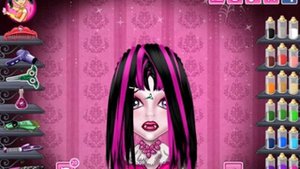 NEW Игры для детей—Монстр Хай Дракулаура прическа—мультик для девочек