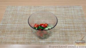 Томатный смузи с огурцом и болгарским перцем