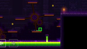 Прохожу в Geometry Dash Lite 1 уровень «Tower»