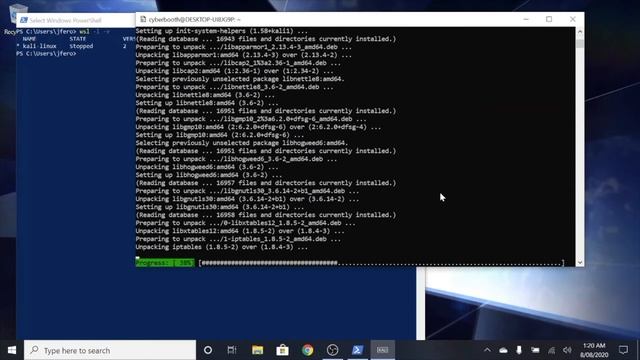 How to install Kali on windows 10 using WSL 2 & GUI setup