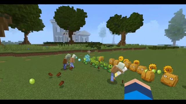 Plants Vs. Zombies Addon [Sun & Shroom Update] Mod in Minecraft PE смотреть онлайн
