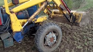 ТРАКТОР Т-40 АМ. Первый выезд: культивирую дернину.