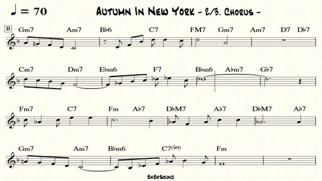 Autumn In New York / Backing Track (Melody Only) / Melody With Metronome смотреть онлайн