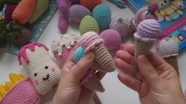 Вязаные игрушки крючком/Амигуруми/Вязаная еда