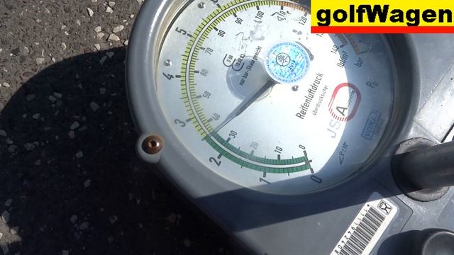 VW Golf 7 tyre pressure test / how to reset tyre pressure light 100% right смотреть онлайн
