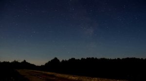 Timelapse вблизи Вышнего Волочка на реке Тверца. Красота ночного неба.