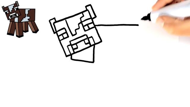 HOW TO DRAW MINECRAFT COW ?| DRAWING MINECRAFT MOBS смотреть онлайн