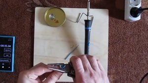 ERSA PTC 70 паяльник в работе.