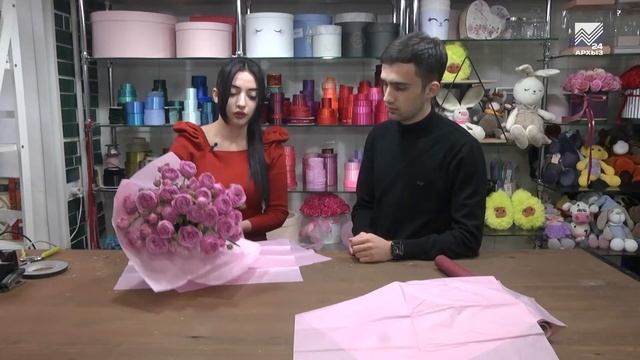 Моя оранжерея - Букет из пионовидной кустовой розы Misty Bubbles смотреть онлайн