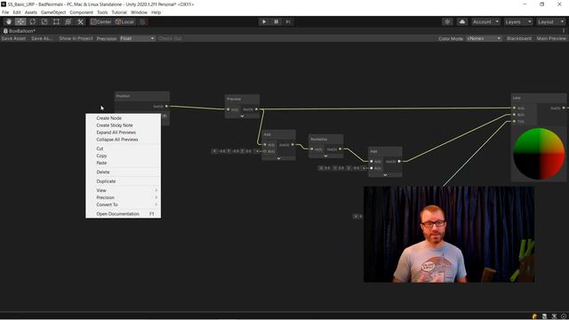 How to calculate Normal Vectors in Shader Graph