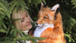 Лиса Алиса - реалистичная подвижная игрушка ручной работы 2019 год