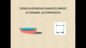 Физика 8 класс Испарение Насыщенный и ненасыщенный пар
