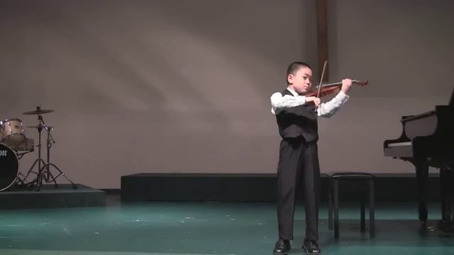 Violin Prodigy Spencer Tsai, age 7, - J.S. Bach " Violin Sonata No.3 in C Major BWV 1005, Largo" смотреть онлайн