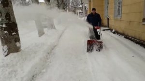 Первый тест снегоуборщика Weima