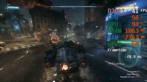 Radeon Vega 11 Graphics -- AMD Ryzen 5 3400G -- Batman Arkham Knight FPS Test