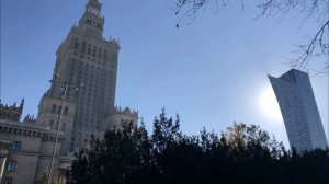 Польша. Архитектура центра Варшавы. Похоже на Нью - Йорк.