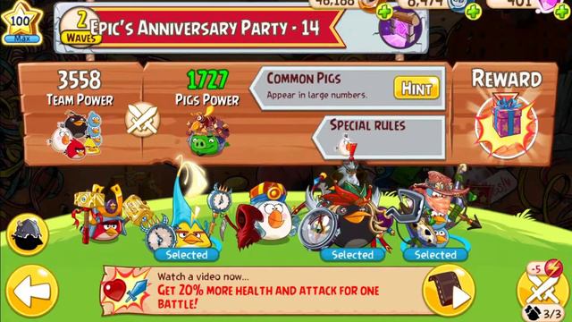 Angry Birds Epic RPG Let's Play - Sixth Birthday Party - Game Walkthrough - Day 4 смотреть онлайн