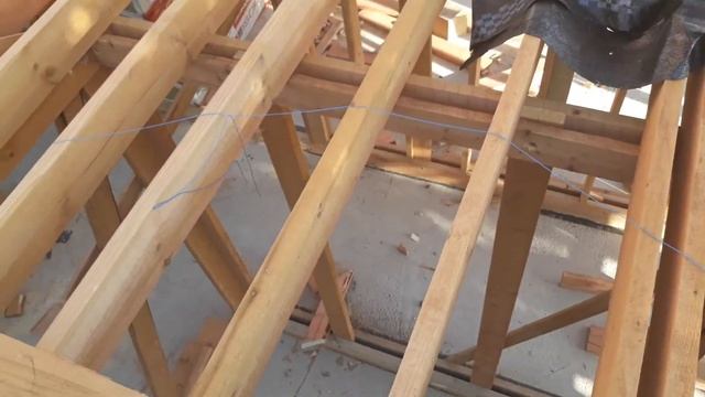 Стропильная система. Завершение сборки каркаса. смотреть онлайн