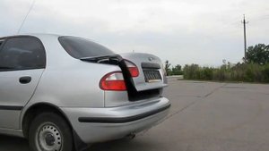Видео работы механизма подъёма крышки багажника Lanos Sedan, Sens