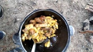 Первый раз приготовление в казане