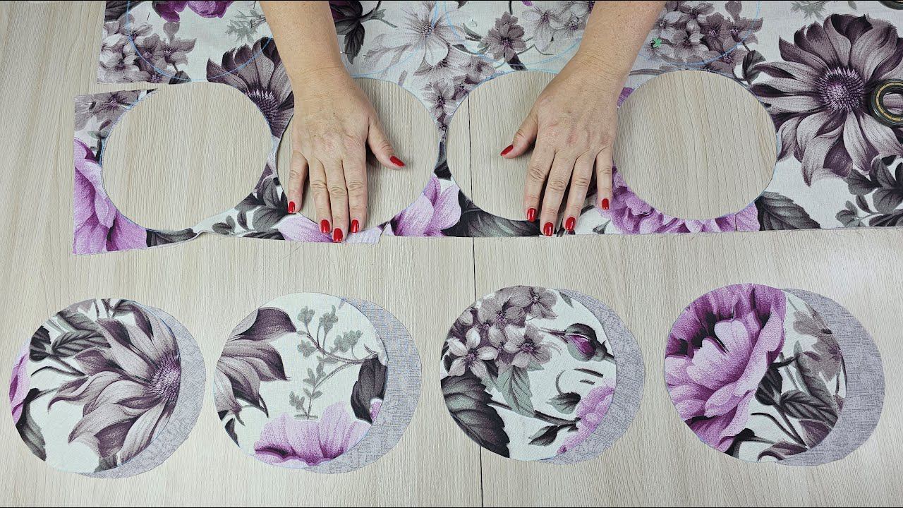 Вырезала 15 кругов и сшила невероятно красивую вещь! Лоскутное шитье смотреть онлайн