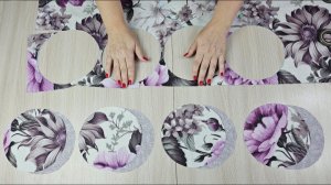Вырезала 15 кругов и сшила невероятно красивую вещь! Лоскутное шитье