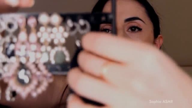 АСМР Подберу ПРАЗДНИЧНЫЕ СЕРЬГИ. ASMR Коллекция драгоценностей.