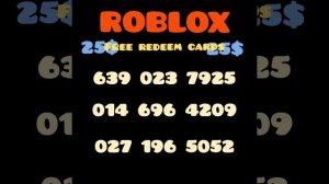 Free redeem cards-ROBLOX