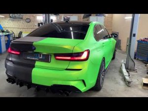 Прошили BMW 3 G20 - замена заднего диффузора, установка двойных насадок, провели ТО