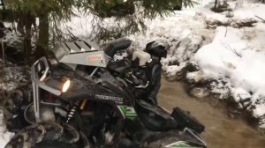 С новым годом! Утопили Kawasaki Brute force