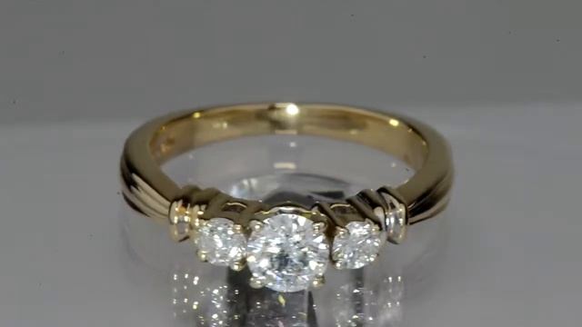 0.47 карат Золотое Кольцо с Природными Бриллиантами смотреть онлайн